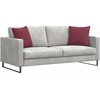 Sofa Pagalvės 2 pcs Vyno raudona 45 x 45 cm audinys