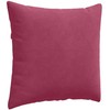Sofa Pagalvės 2 pcs Vyno raudona 45 x 45 cm Kordūrinis audinys