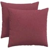 Sofa Pagalvės 2 pcs Vyno raudona 45 x 45 cm audinys