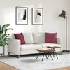 Sofa Pagalvės 2 pcs Vyno raudona 45 x 45 cm audinys