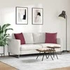 Sofa Pagalvės 2 pcs Vyno raudona 45 x 45 cm audinys
