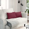 Sofa Pagalvės 2 pcs Vyno raudona 50 x 30 cm audinys