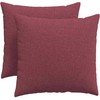 Sofa Pagalvės 2 pcs Vyno raudona 50 x 50 cm audinys