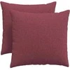 Sofa Pagalvės 2 pcs Vyno raudona 50 x 50 cm audinys