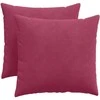 Sofa Pagalvės 2 pcs Vyno raudona 50 x 50 cm Kordūrinis audinys