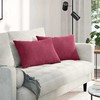 Sofa Pagalvės 2 pcs Vyno raudona 60 x 40 cm Kordūrinis audinys