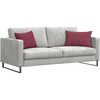 Sofa Pagalvės 2 pcs Vyno raudona 60 x 40 cm audinys