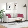 Sofa Pagalvės 2 pcs Vyno raudona 60 x 40 cm Kordūrinis audinys