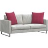 Sofa Pagalvės 2 pcs Vyno raudona 60 x 60 cm Kordūrinis audinys