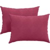 Sofa Pagalvės 2 pcs Vyno raudona 70 x 50 cm Kordūrinis audinys