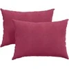 Sofa Pagalvės 2 pcs Vyno raudona 70 x 50 cm Kordūrinis audinys