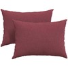 Sofa Pagalvės 2 pcs Vyno raudona 70 x 50 cm audinys