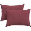 Sofa Pagalvės 2 pcs Vyno raudona 70 x 50 cm audinys