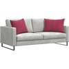 Sofa Pagalvės 2 pcs Vyno raudona 70 x 50 cm Kordūrinis audinys