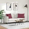 Sofa Pagalvės 2 pcs Vyno raudona 70 x 50 cm audinys