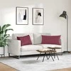 Sofa Pagalvės 2 pcs Vyno raudona 80 x 40 cm audinys