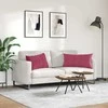 Sofa Pagalvės 2 pcs Vyno raudona 80 x 40 cm Kordūrinis audinys