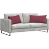 Sofa Pagalvės 2 pcs Vyno raudona 80 x 40 cm audinys