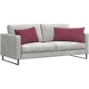 Sofa Pagalvės 2 pcs Vyno raudona 80 x 40 cm audinys