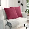 Sofa Pagalvės 2 pcs Vyno raudona 80 x 80 cm Kordūrinis audinys