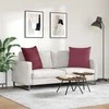 Sofa Pagalvės 2 pcs Vyno raudona 80 x 80 cm audinys