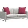 Sofa Pagalvės 2 pcs Vyno raudona 80 x 80 cm Kordūrinis audinys