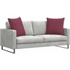 Sofa Pagalvės 2 pcs Vyno raudona 80 x 80 cm audinys