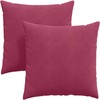 Sofa Pagalvės 2 pcs Vyno raudona 80 x 80 cm Kordūrinis audinys