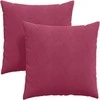 Sofa Pagalvės 2 pcs Vyno raudona 80 x 80 cm Kordūrinis audinys