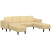 Sofa Pilkai žalia 250 x 188 x 76 cm Kordūrinis audinys