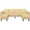 Sofa Pilkai žalia 250 x 188 x 76 cm Kordūrinis audinys