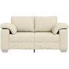 Dvitaškė sofa Smėlio 160 cm Lino mišinio audinys
