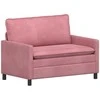 Sofa Rožinė 126 x 81 x 87,5 cm Aksomas