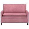 Sofa Rožinė 126 x 81 x 87,5 cm Aksomas