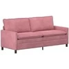 Sofa Rožinė 196 x 81 x 87,5 cm Aksomas