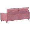 Sofa Rožinė 196 x 81 x 87,5 cm Aksomas