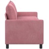 Sofa Rožinė 196 x 81 x 87,5 cm Aksomas