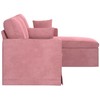 Sofa Rožinė 178 x 134 x 80 cm Aksomas