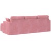 Sofa Rožinė 228 x 134 x 80 cm Aksomas