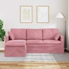 Sofa Rožinė 198 x 134 x 80 cm Aksomas