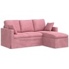 Sofa Rožinė 178 x 134 x 80 cm Aksomas