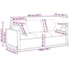 Sofa Rožinė 198 x 78 x 80 cm Aksomas