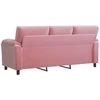 Sofa Rožinė 214 x 85 x 93 cm Aksomas