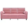 Sofa Rožinė 214 x 85 x 93 cm Aksomas
