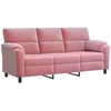 Sofa Rožinė 214 x 85 x 93 cm Aksomas