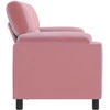 Sofa Rožinė 214 x 85 x 93 cm Aksomas