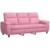 Sofa Rožinė 214 x 90 x 95 cm Audinys