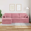 Sofa Rožinė 228 x 134 x 80 cm Aksomas