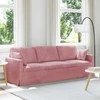 Sofa Rožinė 228 x 78 x 80 cm Aksomas