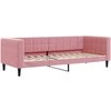 Sofa, rožinės spalvos, 80x200cm, aksomas